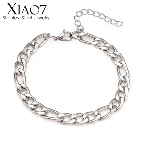 Adjust Figaro Bracelet Man Woman Style Gold Color Stainless Steel Material Waterproof Fade-Resistant Jewelry Factory Wholesale