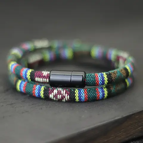 ZG Hot Selling Fashion Leather Rope Hand-Woven Bracelet Men's Bracelet Ethnic Wind Jewelry The Best Gift For Men
