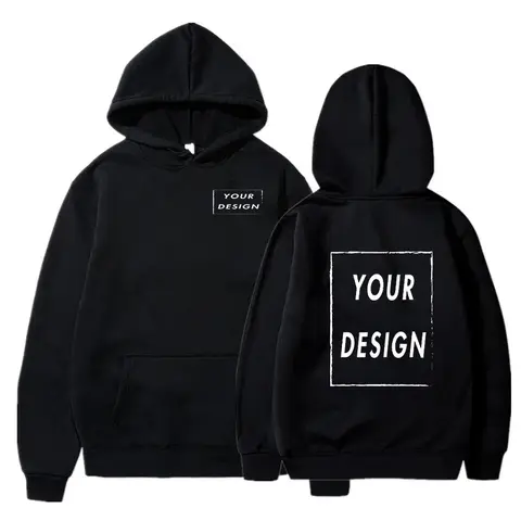 Men's and Women's Hooded Pullover, Customized Team Loose Casual Clothing, Fashionable and Personalized 100% Polyester,