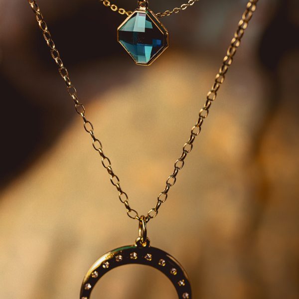 Crescent Moon Pendant Necklace