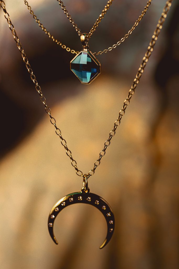 Crescent Moon Pendant Necklace
