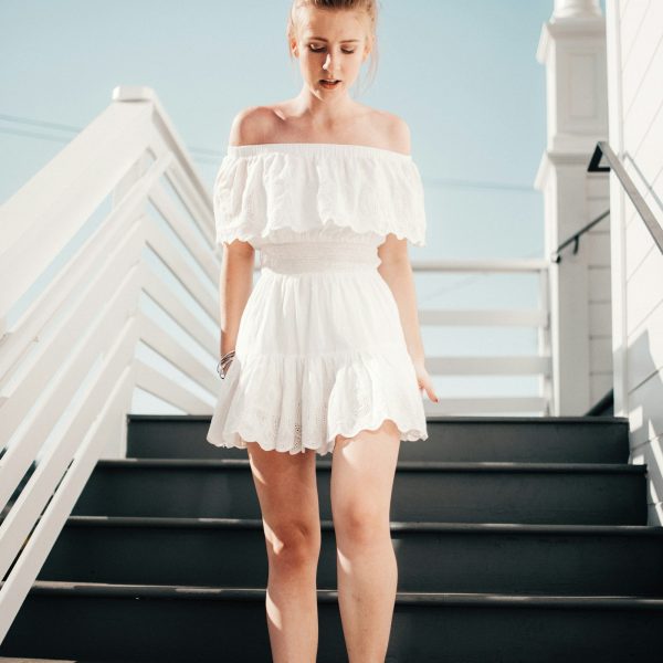 Off-Shoulder Midi Dress