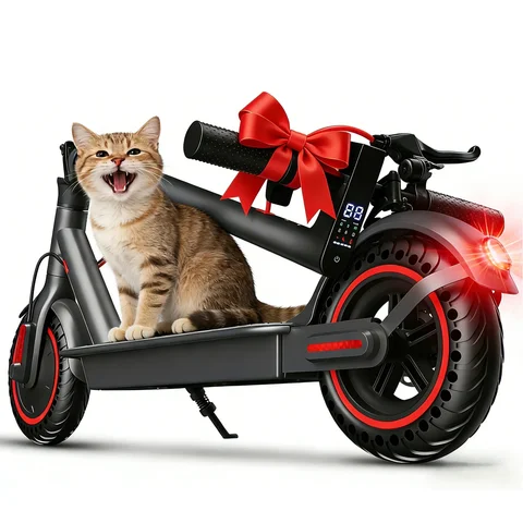 OBX 500W Motor Folding Electric Scooter For Adults 36V 5.2AH Battery Rang 8.5'' Solid Tire 18MPH 15Miles Long Range APP Control