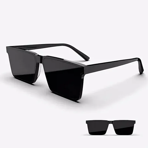 Fashion Vintage Square Square Frame Sunglasses Men Women Fishing Driving Man Luxury Brand Designer Sun Glasses UV400 Eyewear