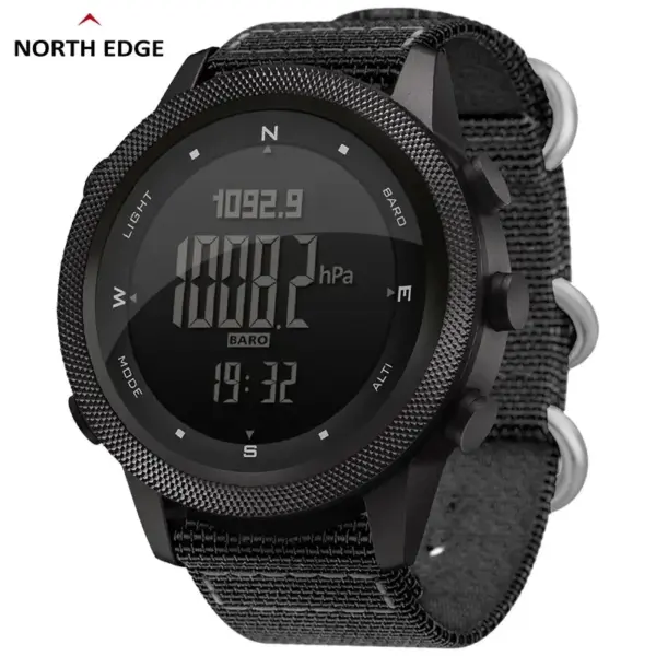 NORTH EDGE APACHE-46 Men Digital Watch, Outdoor Sports Altimeter Barometer Compass, WR50M