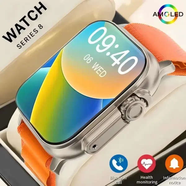 Original T900 Ultra 2 Smart Watch 49mm Men Women, Bluetooth Call, Music, Wireless Charging NFC Smartwatch
