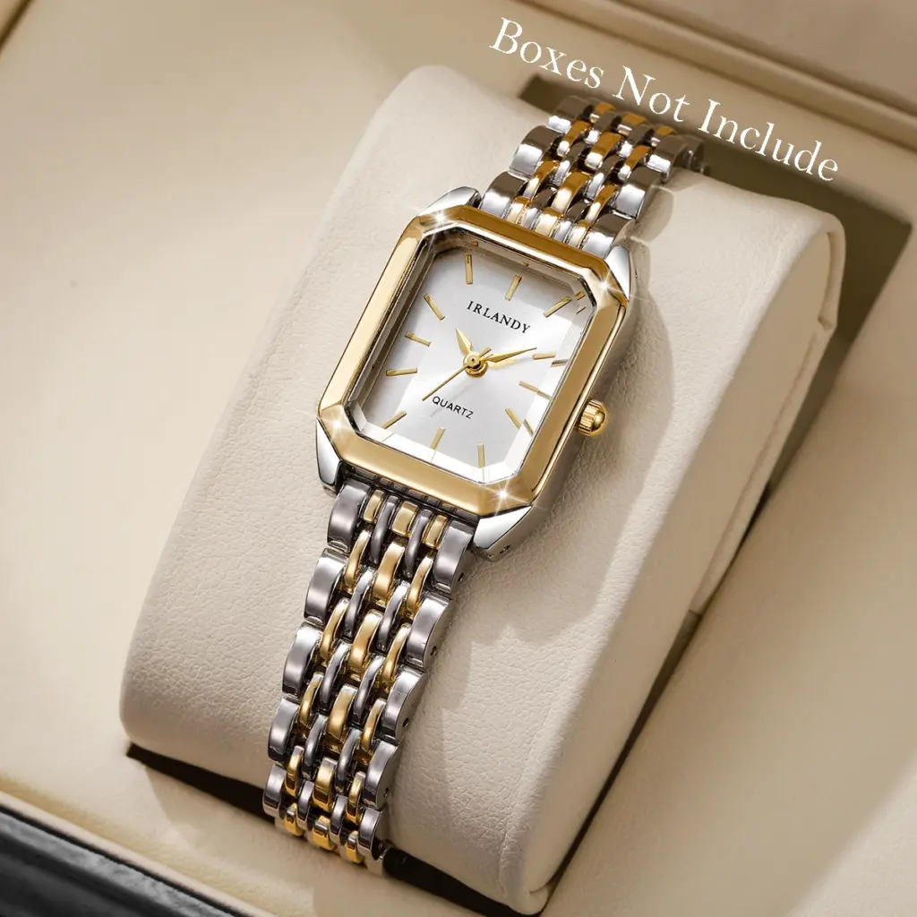 Fashion Rectangle Women Watches Steel Strap, Ladies Quartz Wrist Watch (Without Box)