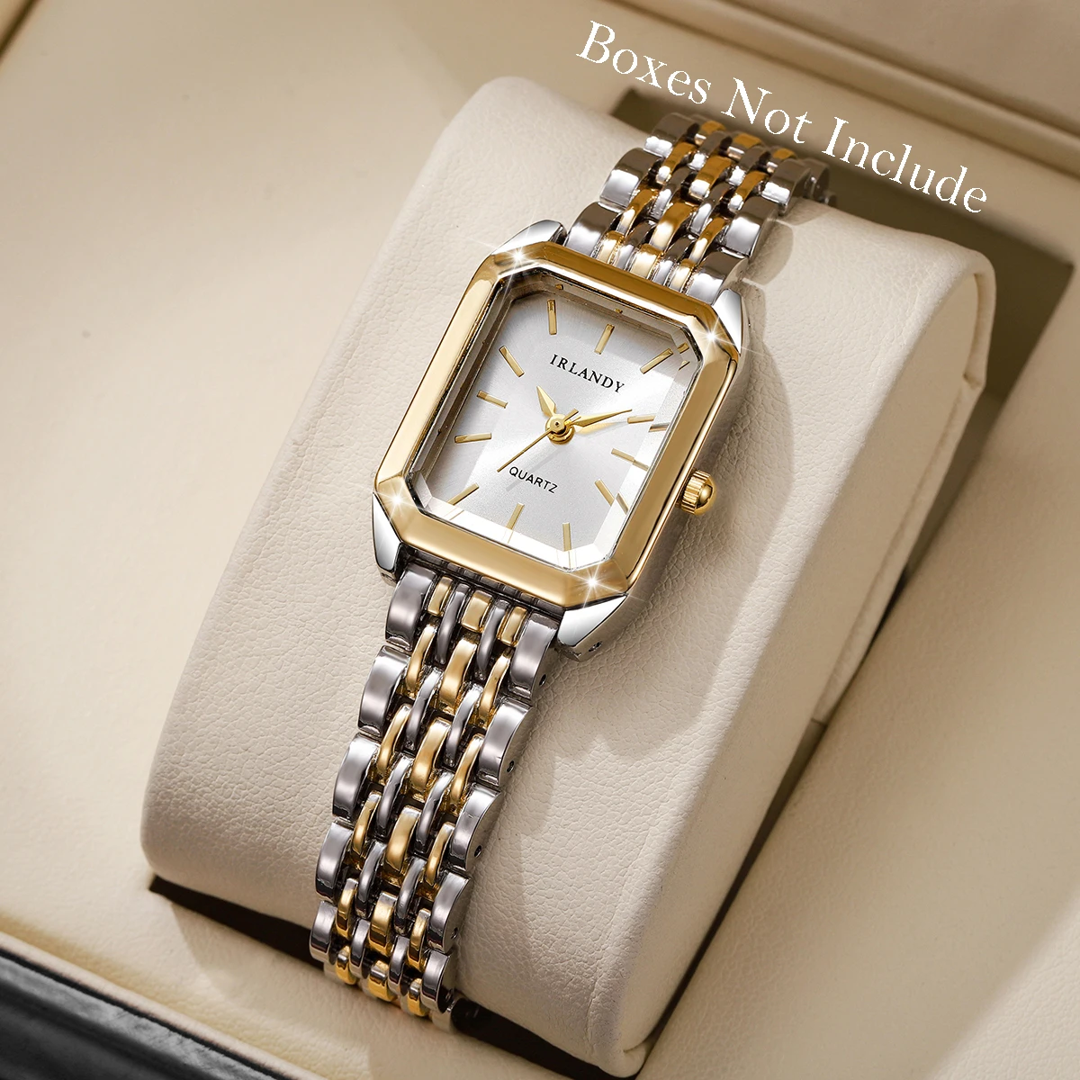 Fashion Rectangle Women Watches Steel Strap, Ladies Quartz Wrist Watch (Without Box)