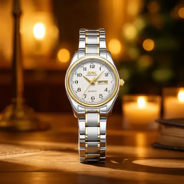 OPK 8110 Watch For Women, Quartz Waterproof Classic Luxury Brand Ladies Watch, Stainless Steel Strap