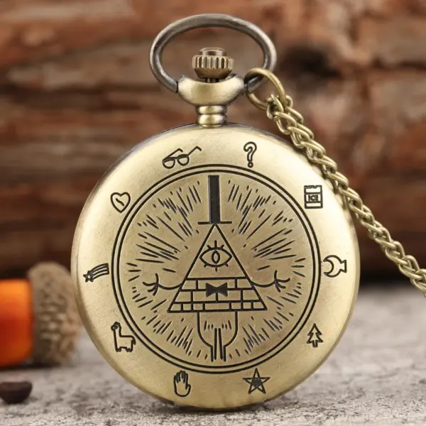 New Arrival! Women's Wristwatch with Gravity Password Pendant โ Mysterious Triangle Devil Quartz