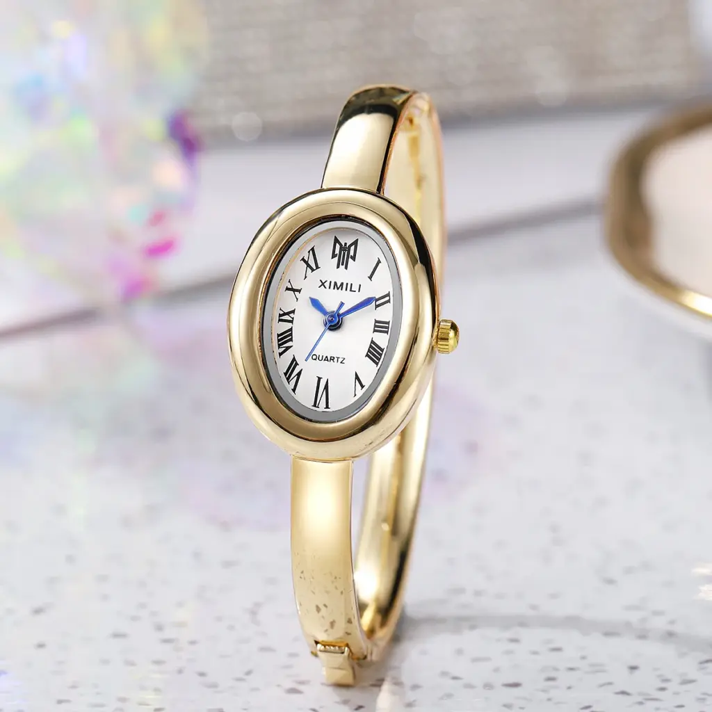 Luxury Quartz Watch Woman Sports Silver Steel Waterproof, Ladies Wristwatches Dress