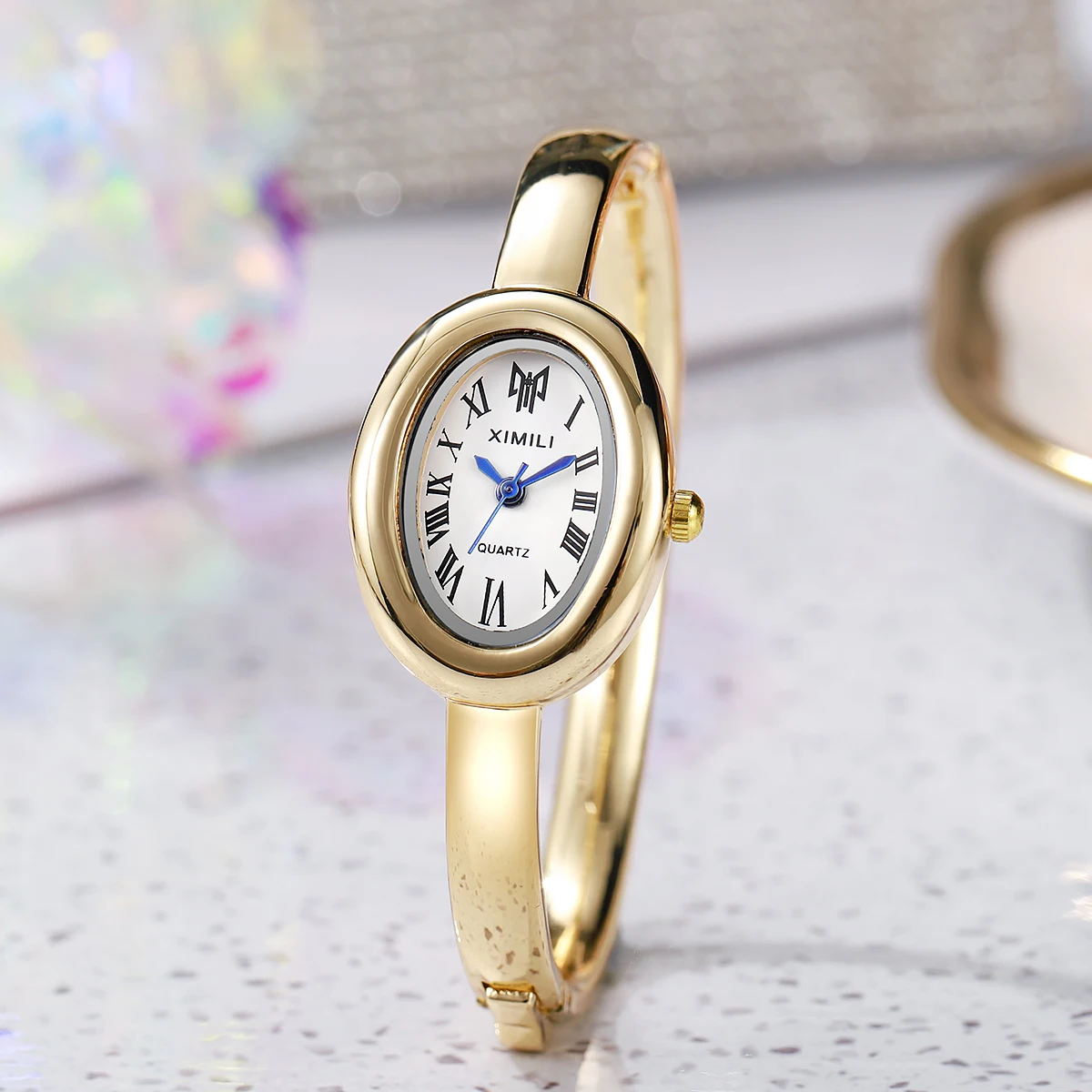 Luxury Quartz Watch Woman Sports Silver Steel Waterproof, Ladies Wristwatches Dress
